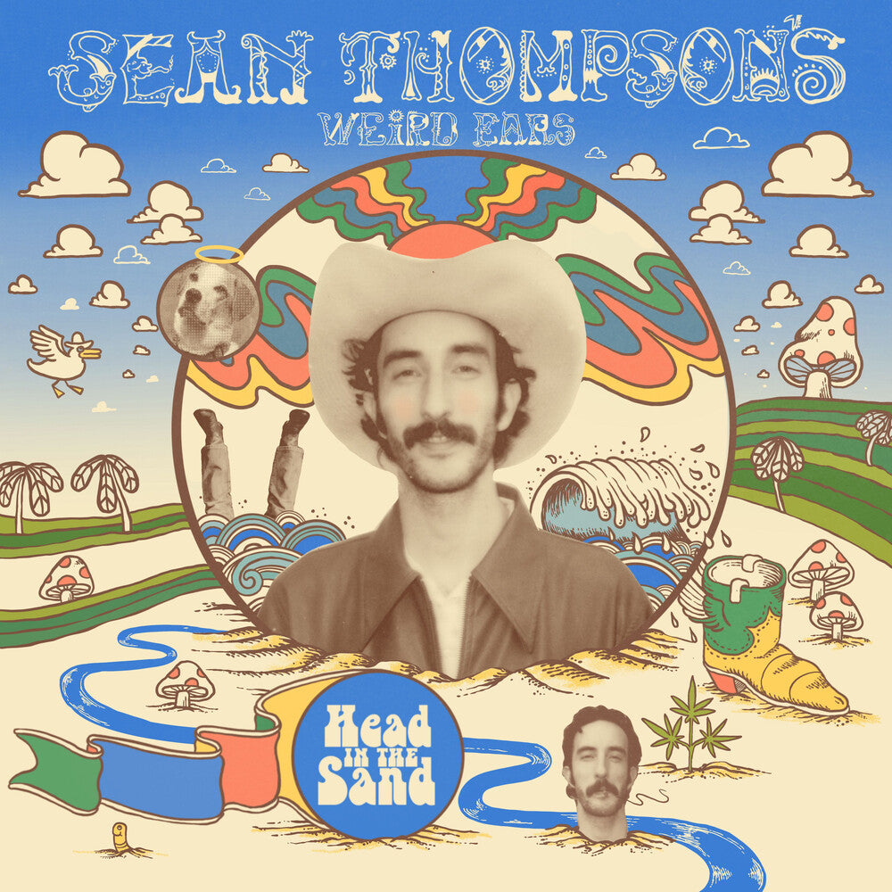 the album cover for Sean Thompson's Weird Ears - Head In The Sand [LP]