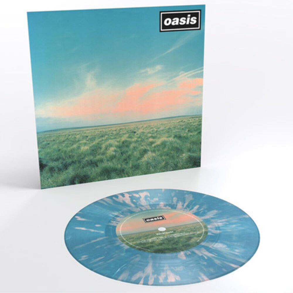the album cover for Oasis - Whatever - [Pink & Blue Spatter 7inch]