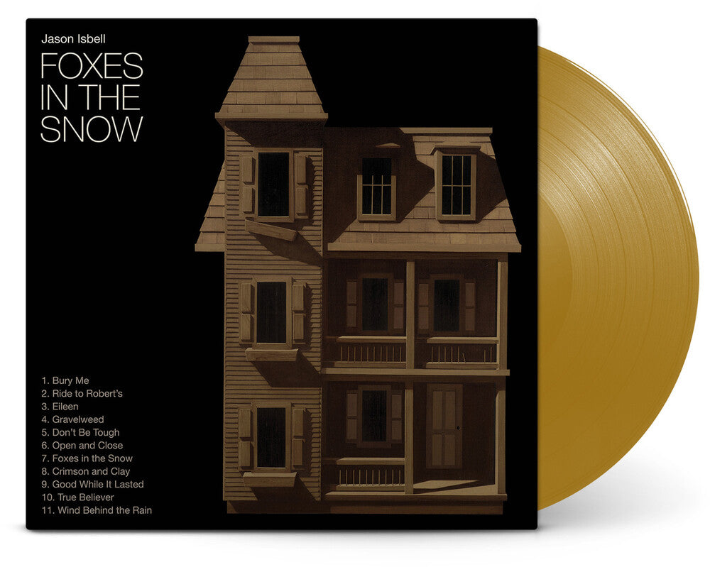 the album cover for Jason Isbell - Foxes in the Snow [LP indie exclusive Metallic gold]