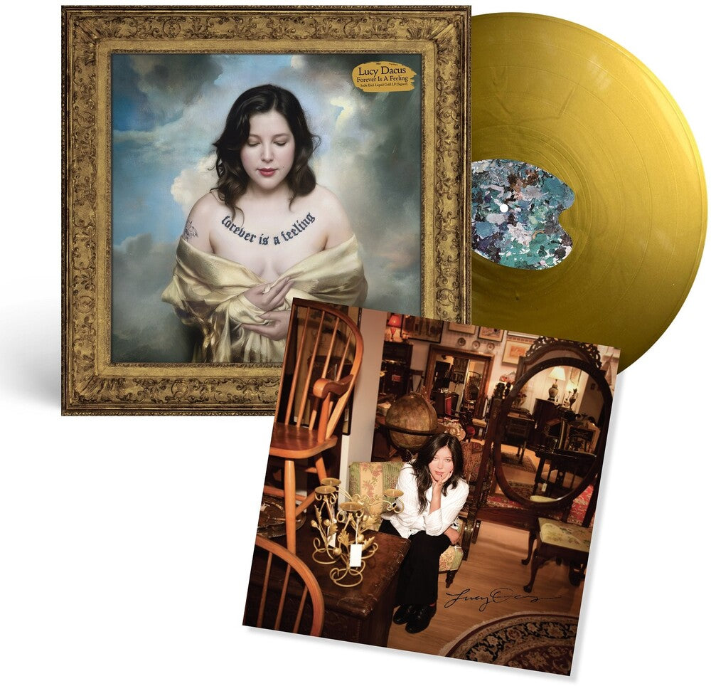 the album cover for Lucy Dacus - Forever Is A Feeling [Indie Exclusive Liquid Gold LP] [Signed Insert]