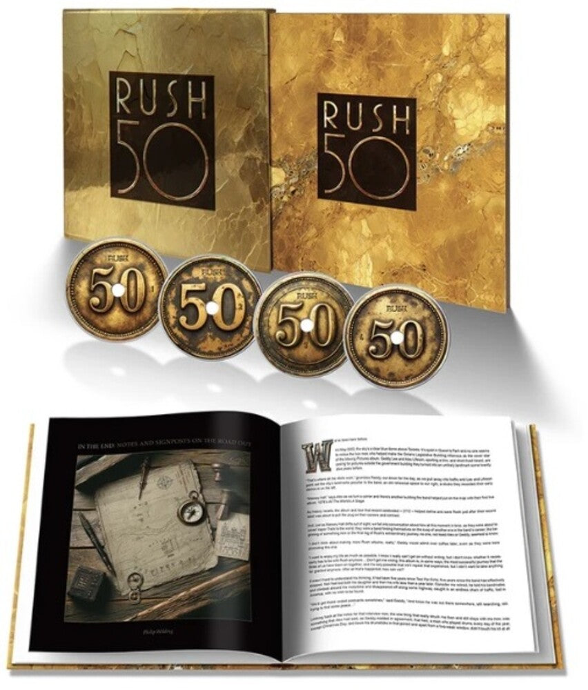the album cover for Rush - Rush 50 [Deluxe 4 CD]