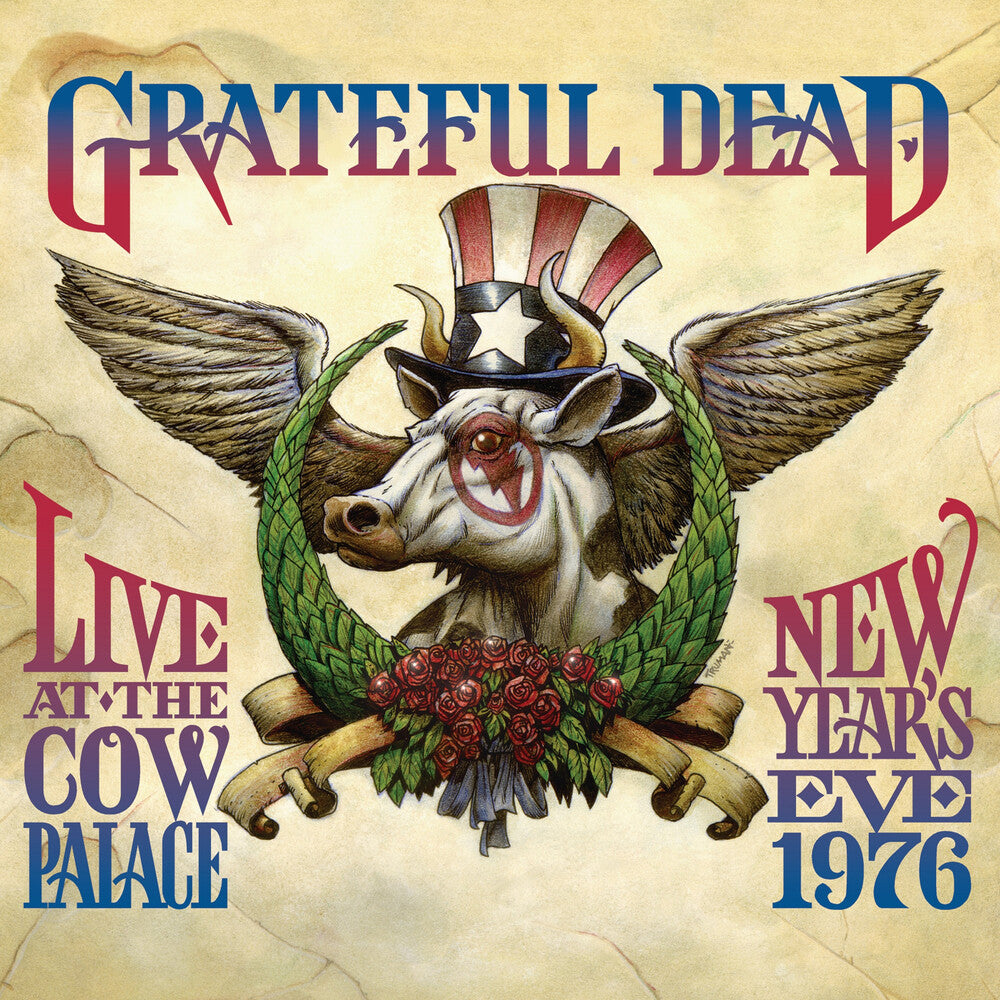 the album cover for Grateful Dead - Live At The Cow Palace-New Years Eve 1976 [LP 5 Box Limited Edition]