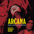 the album cover for Romolo Grano  (Colv) (Ltd) (Red) (Ita) - Arcana - O.S.T. - Ltd Clear Red Vinyl [Colored Vinyl] [Limited Edition]
