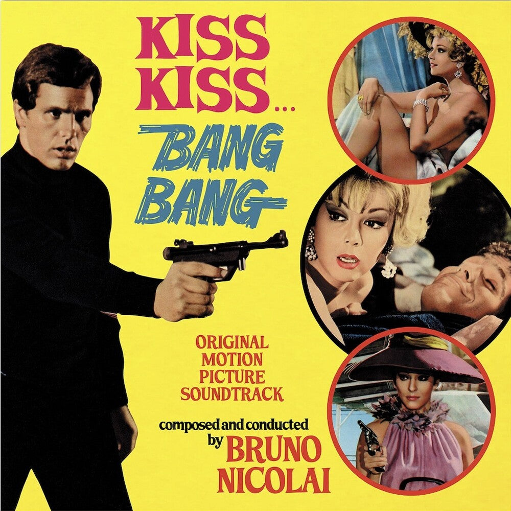 the album cover for Bruno Nicolai - Kiss Kiss…Bang Bang OST [RSD 2025]