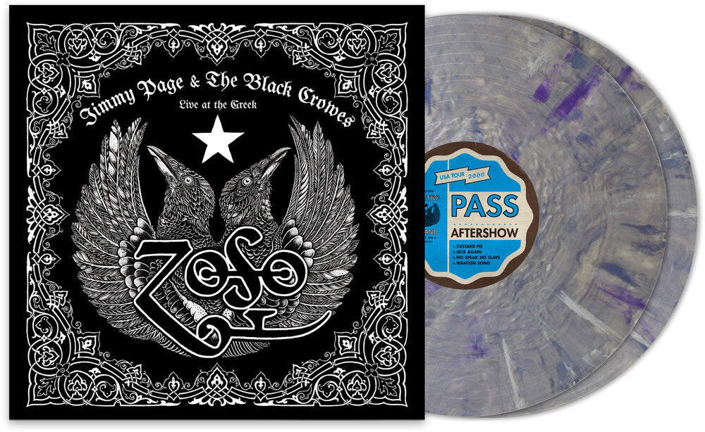 the album cover for Jimmy Page &amp; The Black Crowes - Live at the Greek [2 LP indie exclusive Decepticons]