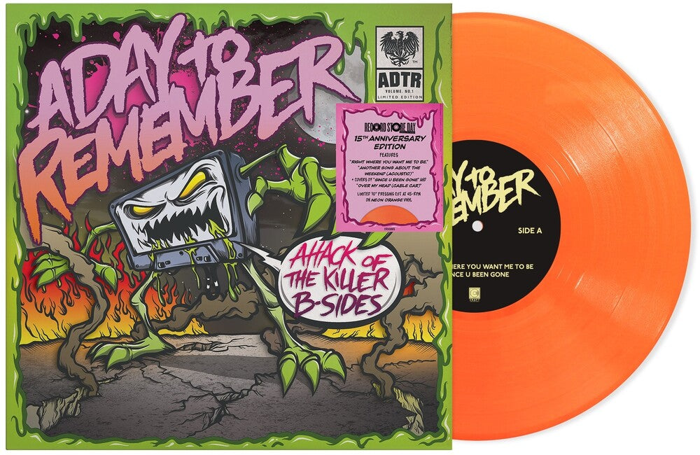 the album cover for Day To Remember - Attack Of The Killer B-Sides (10in) [Colored Vinyl] (Org)