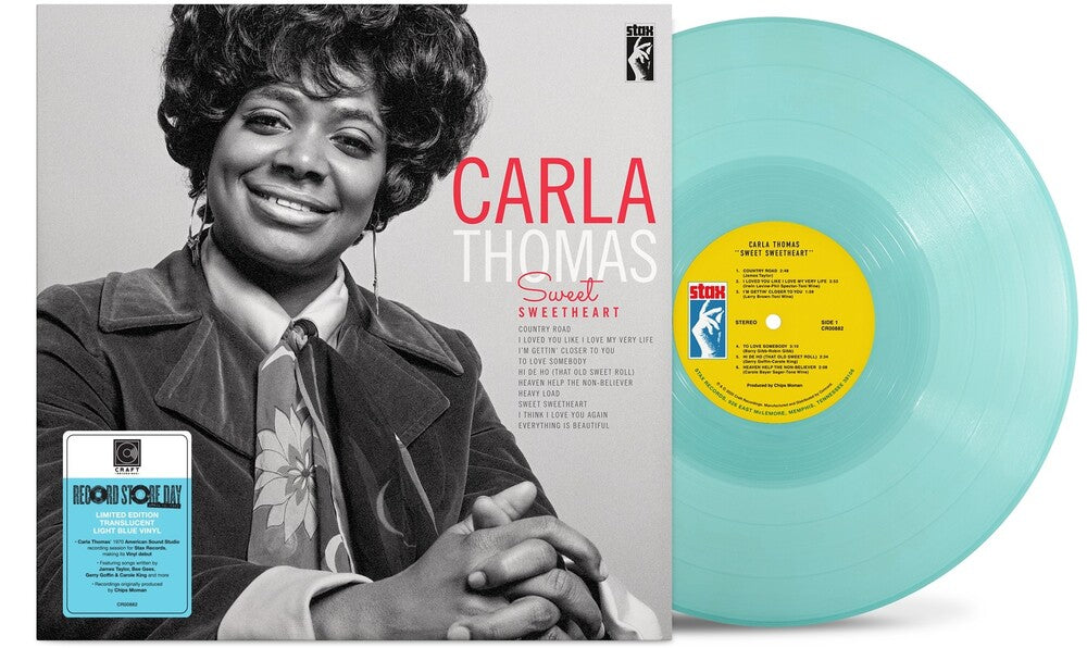 the album cover for Carla Thomas - Sweet Sweetheart (Blue) [Colored Vinyl] [Record Store Day]