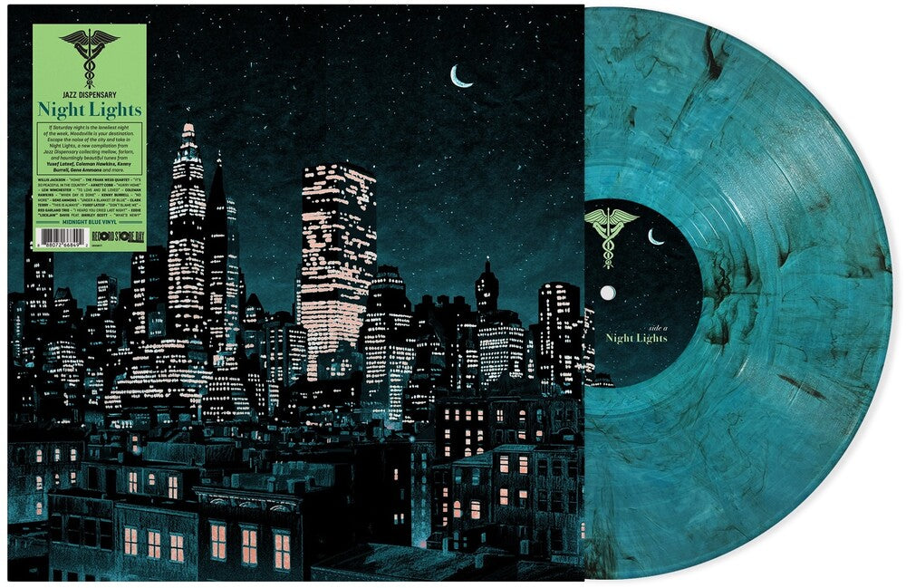 the album cover for Jazz Dispensary: Night Lights / Various (Blue) - Jazz Dispensary: Night Lights / Various (Blue)