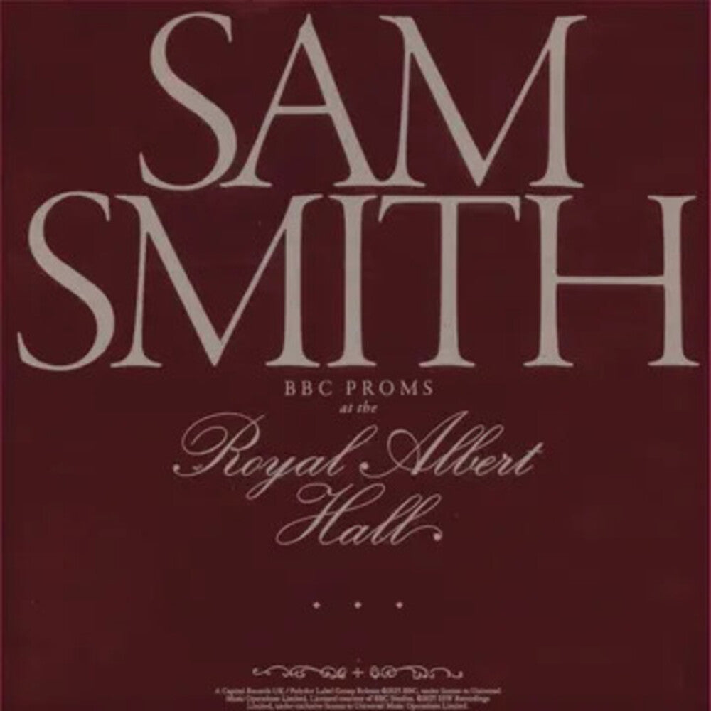 the album cover for Sam Smith - Bbc Proms At The Royal Albert Hall [Record Store Day]