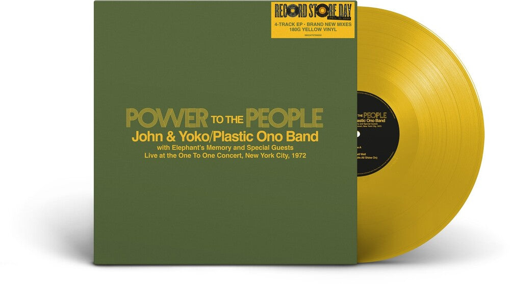 the album cover for Unknown Artist - Power To The People - Live at the One-To-One Concert, New York City, 1972 [RSD 2025]