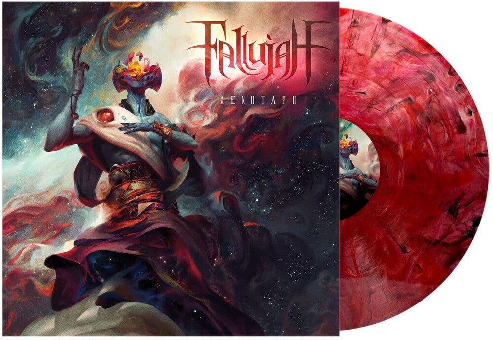 the album cover for Fallujah - Xenotaph - Red Black Swirl (Blk) [Colored Vinyl] (Gate)