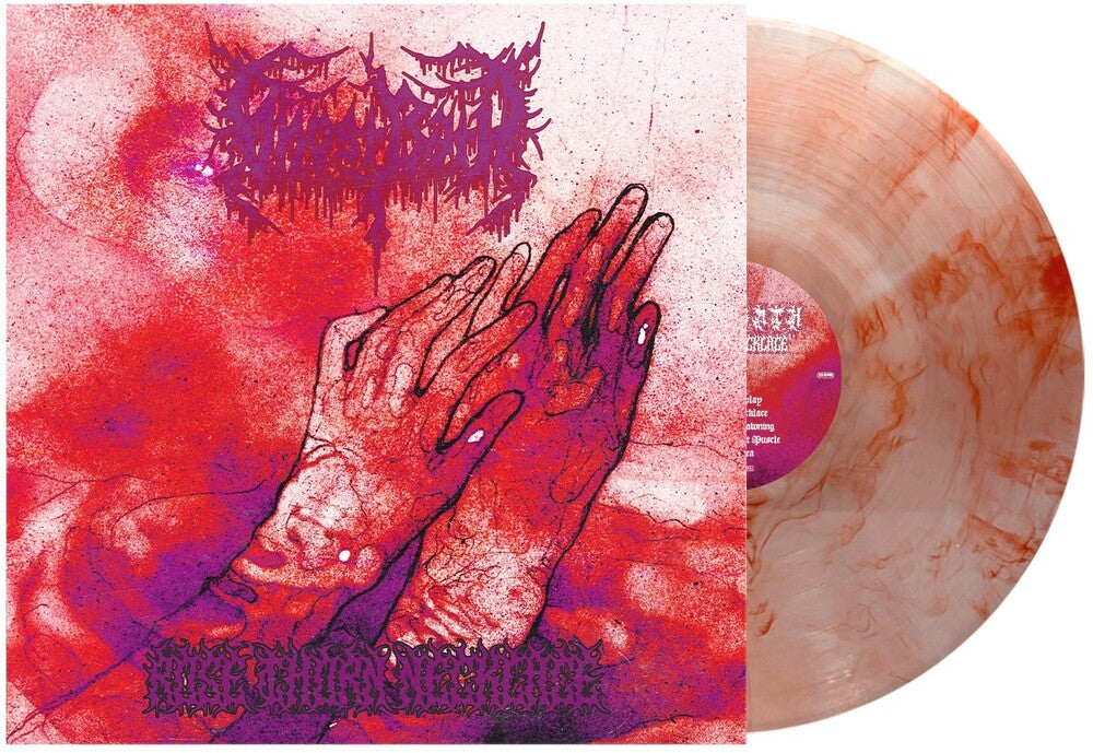 the album cover for Ghost Bath - Rose Thorn Necklace - Red Swirl [Colored Vinyl] (Red)