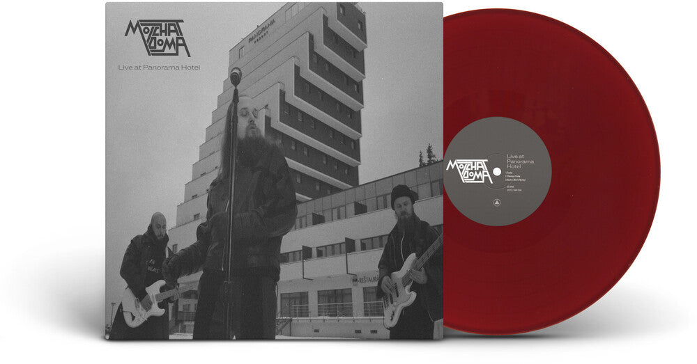 the album cover for Molchat Doma - Live At Panorama Hotel - Red [Colored Vinyl] (Red)