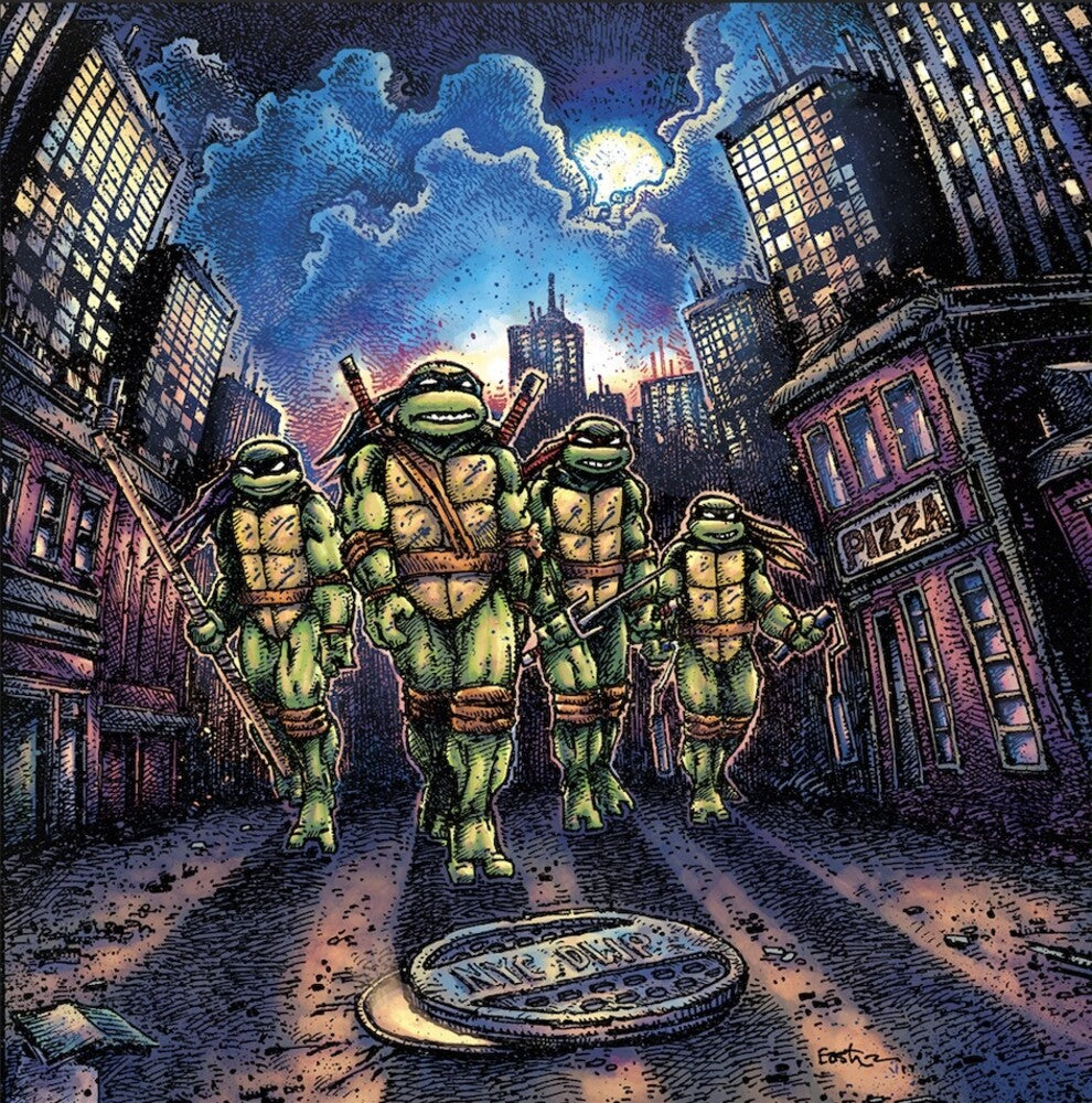 the album cover for John Duprez  (Colv) (Ogv) (Post) - Teenage Mutant Ninja Turtles - O.S.T. [Colored Vinyl] [180 Gram]