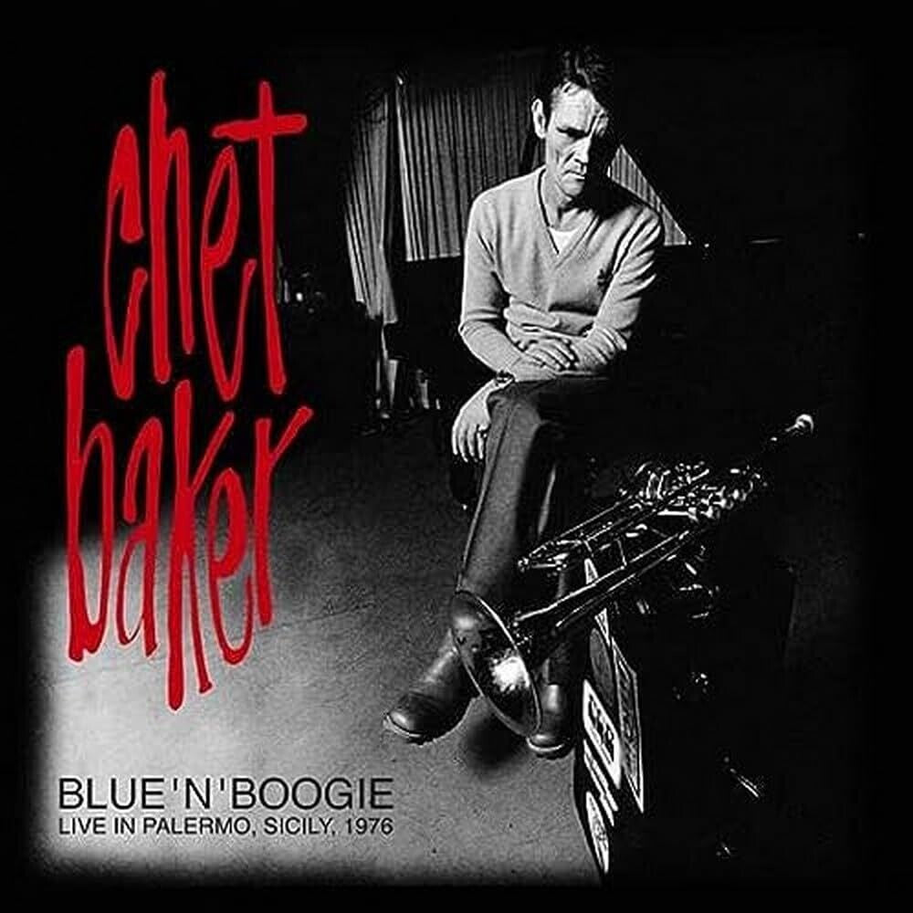 the album cover for Chet Baker - Blue N Boogie: Live 1976