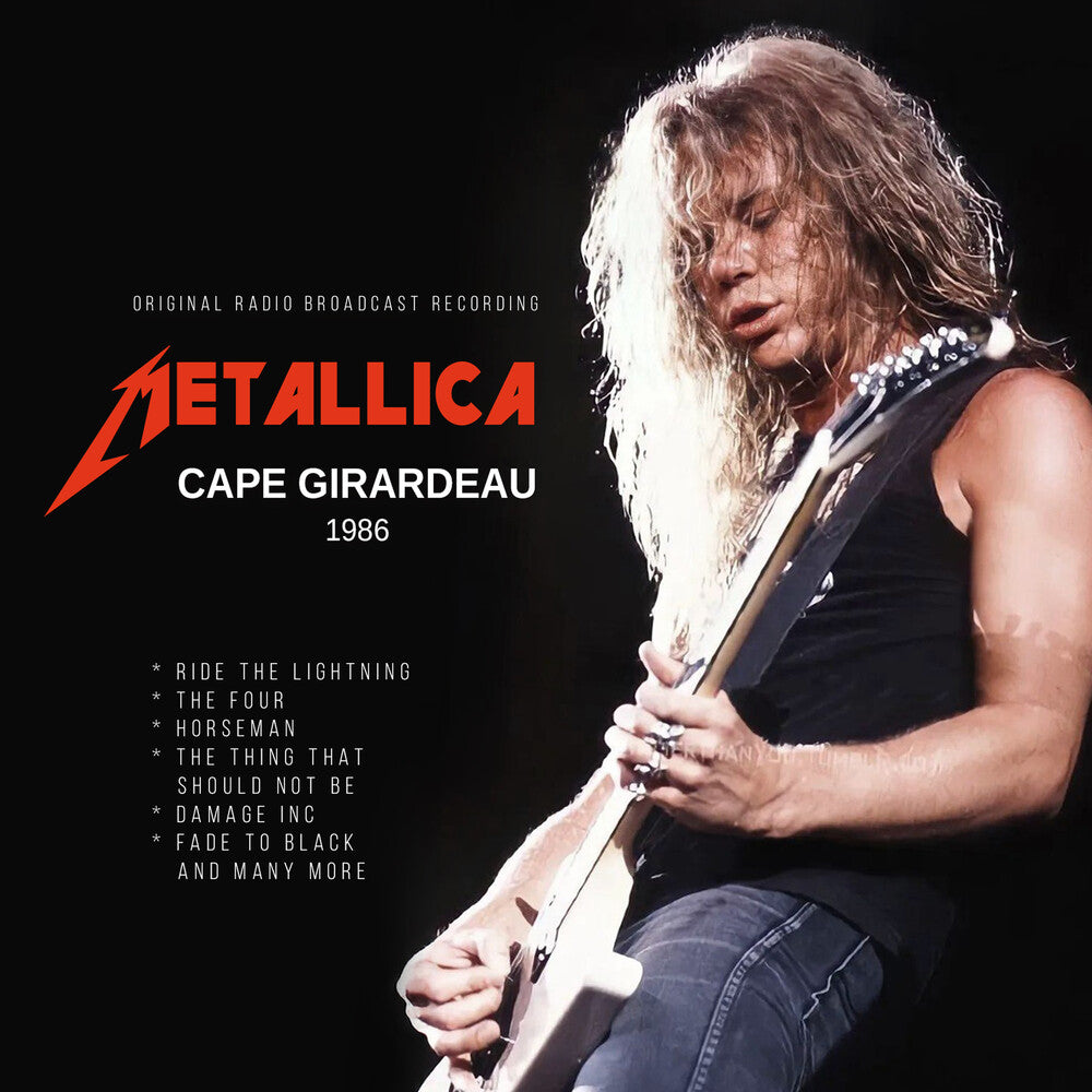 the album cover for Metallica - Cape Girardeau 1986