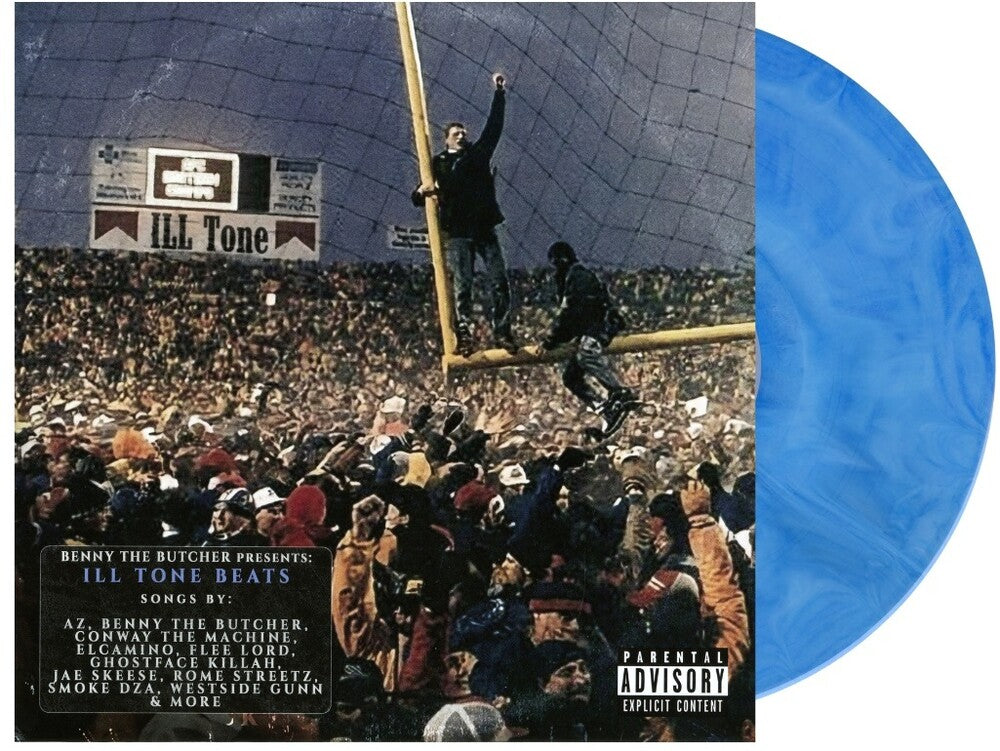 the album cover for Black Soprano & Ill Tone Beats - Outcome (Blue) [Colored Vinyl]