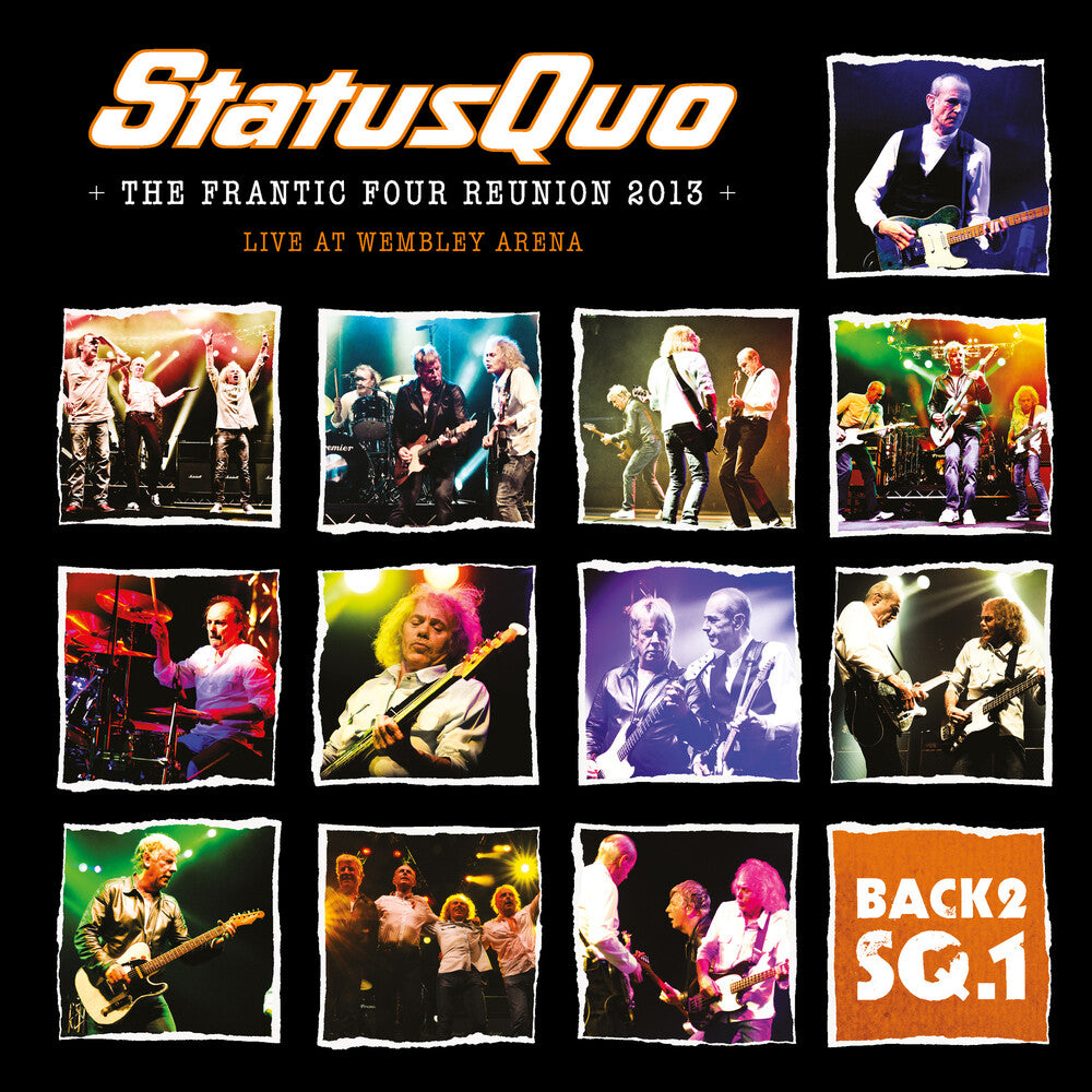 the album cover for Status Quo - Back2Sq1: Live At Wembley Arena