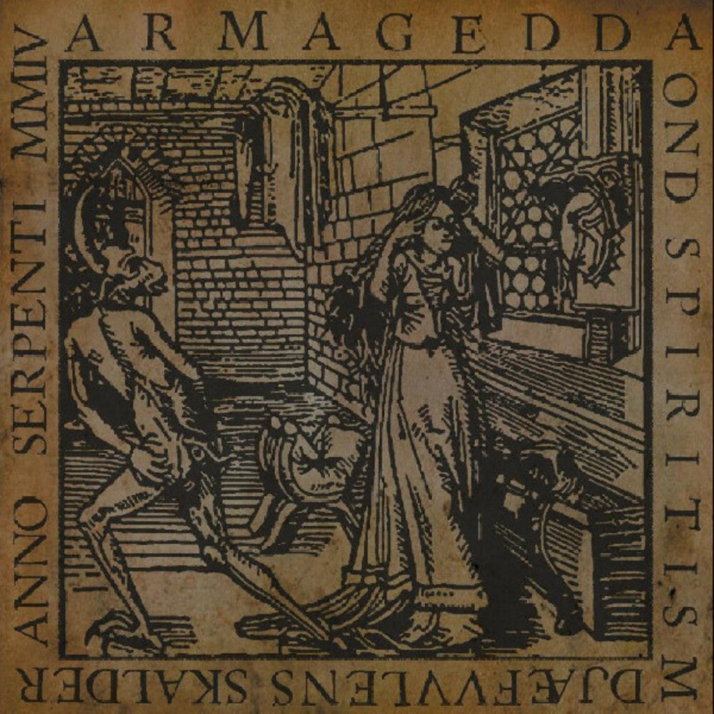 the album cover for Armagedda - Ond Spiritism
