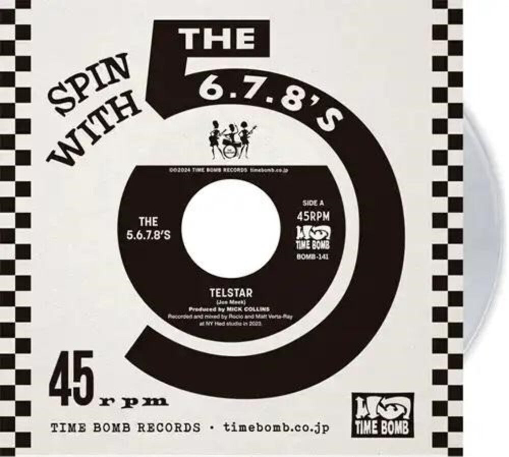 the album cover for 5.6.7.8.'s - Telstar / Radium Girls [Clear Vinyl] [Limited Edition]