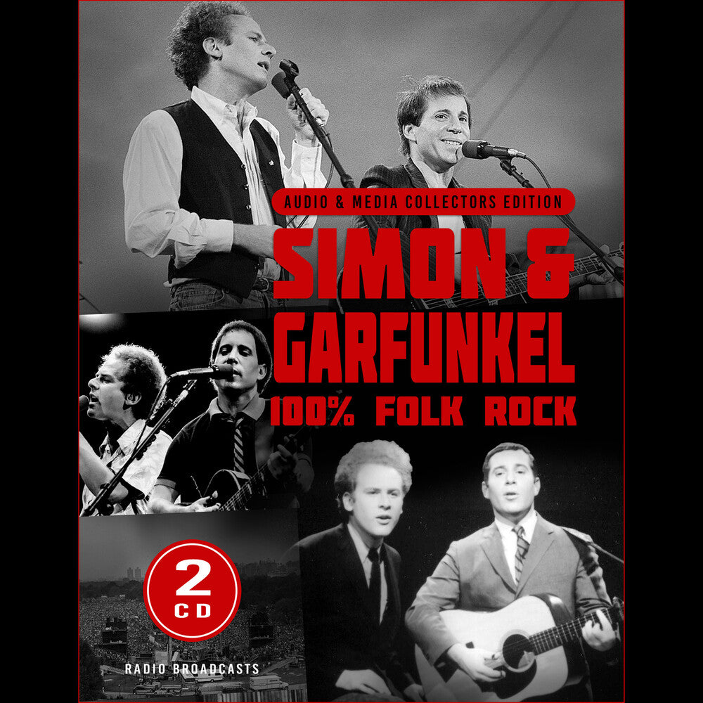 the album cover for Simon & Garfunkel - 100 Folk Rock / Radio Broadcast