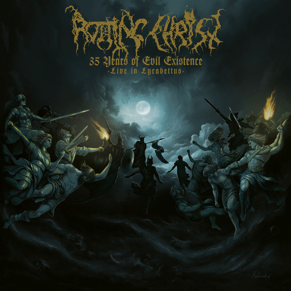 the album cover for Rotting Christ - 35 Years Of Evil Existence - Live In Lycabettus