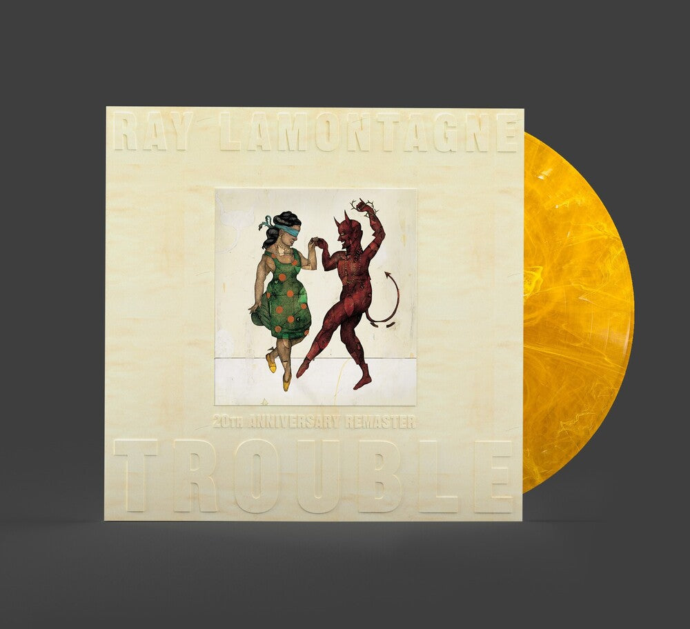 the album cover for Ray LaMontagne - Trouble [Reissue Indie Exclusive Frosted Orange LP]