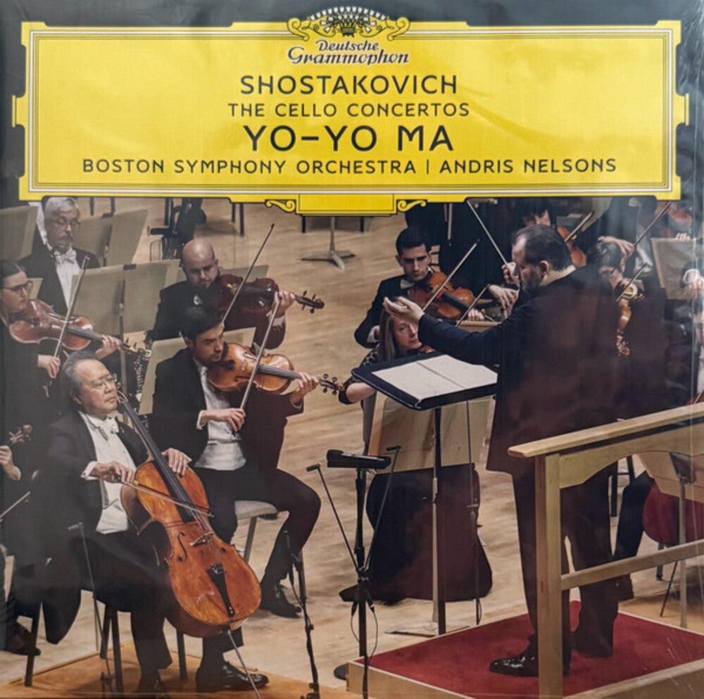 the album cover for Yo-Yo Ma / Nelsons / Boston Symphony Orchestra - Shostakovich: The Cello Concertos