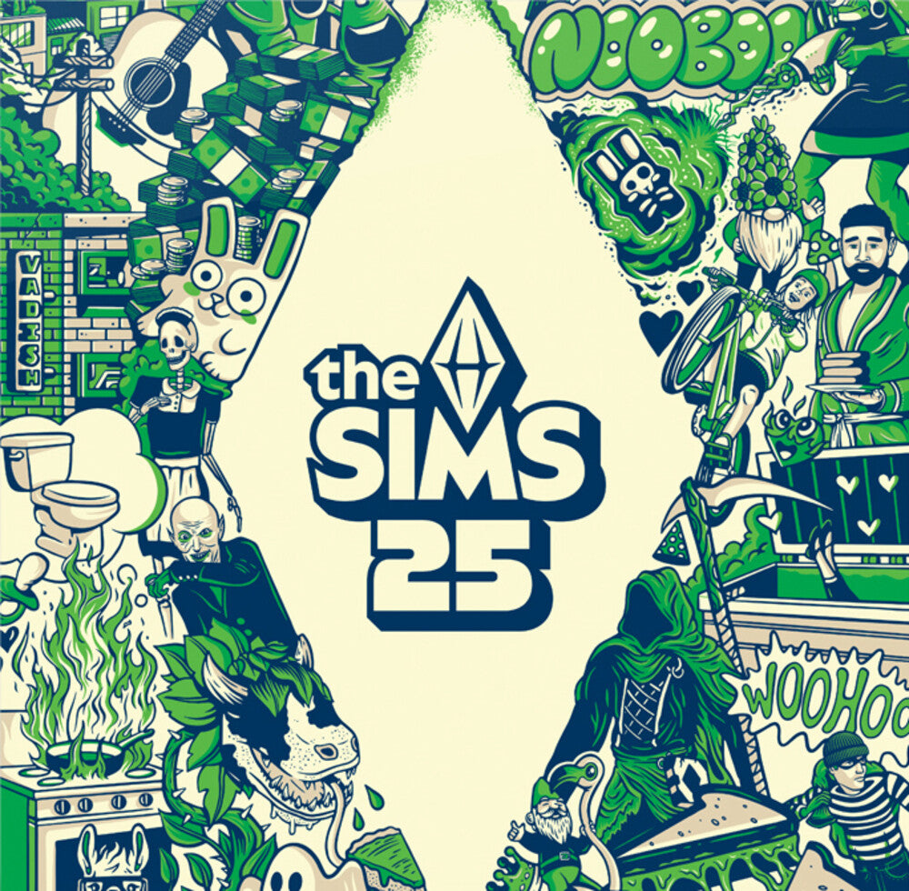 the album cover for Sims 25th - O.S.T. (Colv) (Gate) (Grn) - Sims 25th - O.S.T. [Colored Vinyl] (Gate) (Grn)