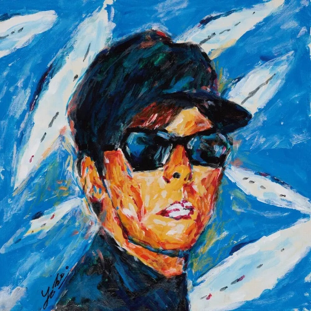 the album cover for Towa Tei - Ah (Blue) [Colored Vinyl] [Clear Vinyl] [180 Gram]