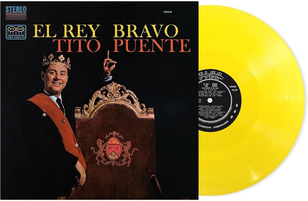 the album cover for Tito Puente - El Rey Bravo [180g Canary Yellow vinyl]