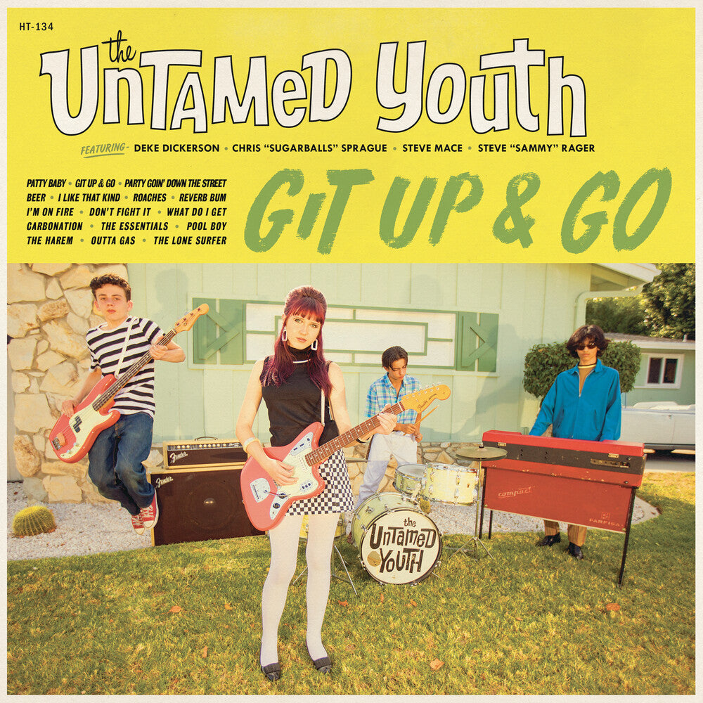 the album cover for The Untamed Youth - Git Up and Go [LP Untamed Yellow]