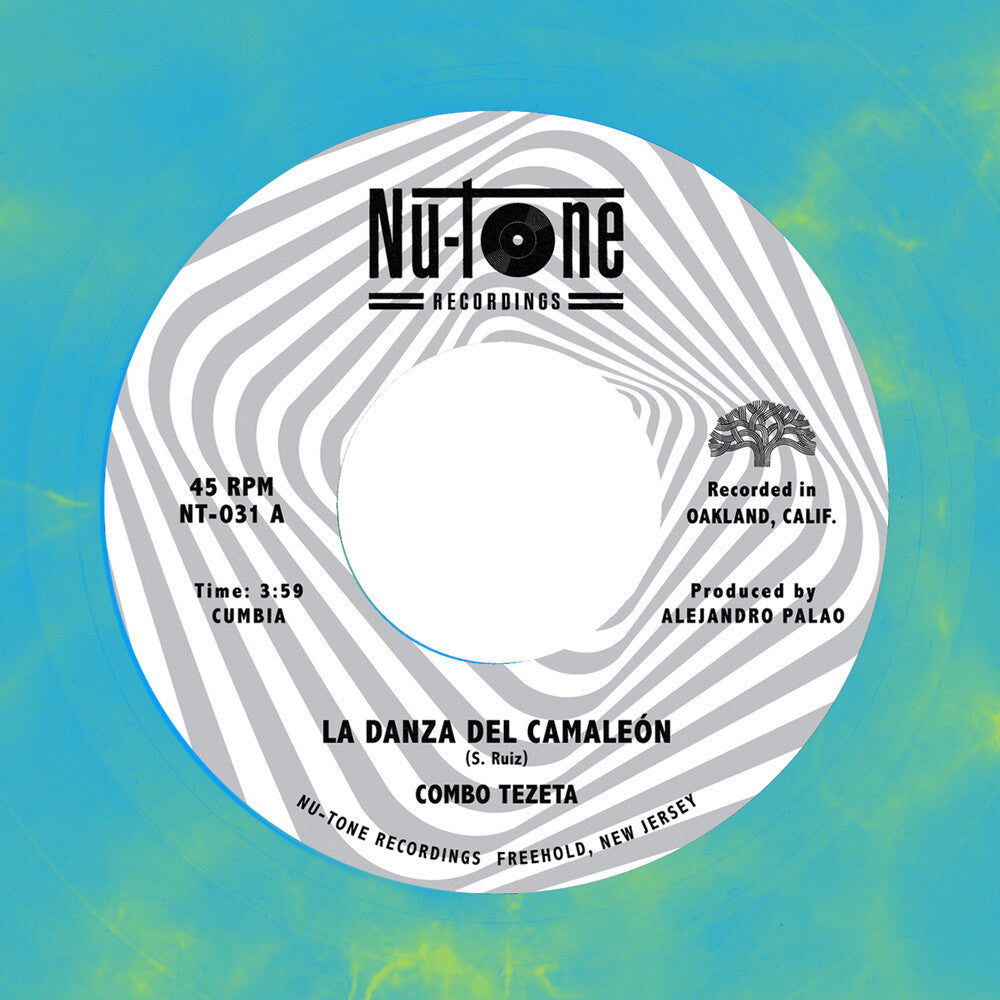 the album cover for Combo Tezeta -  La Danza del Camaleon / La Reina Nocturna [7" single random colour]