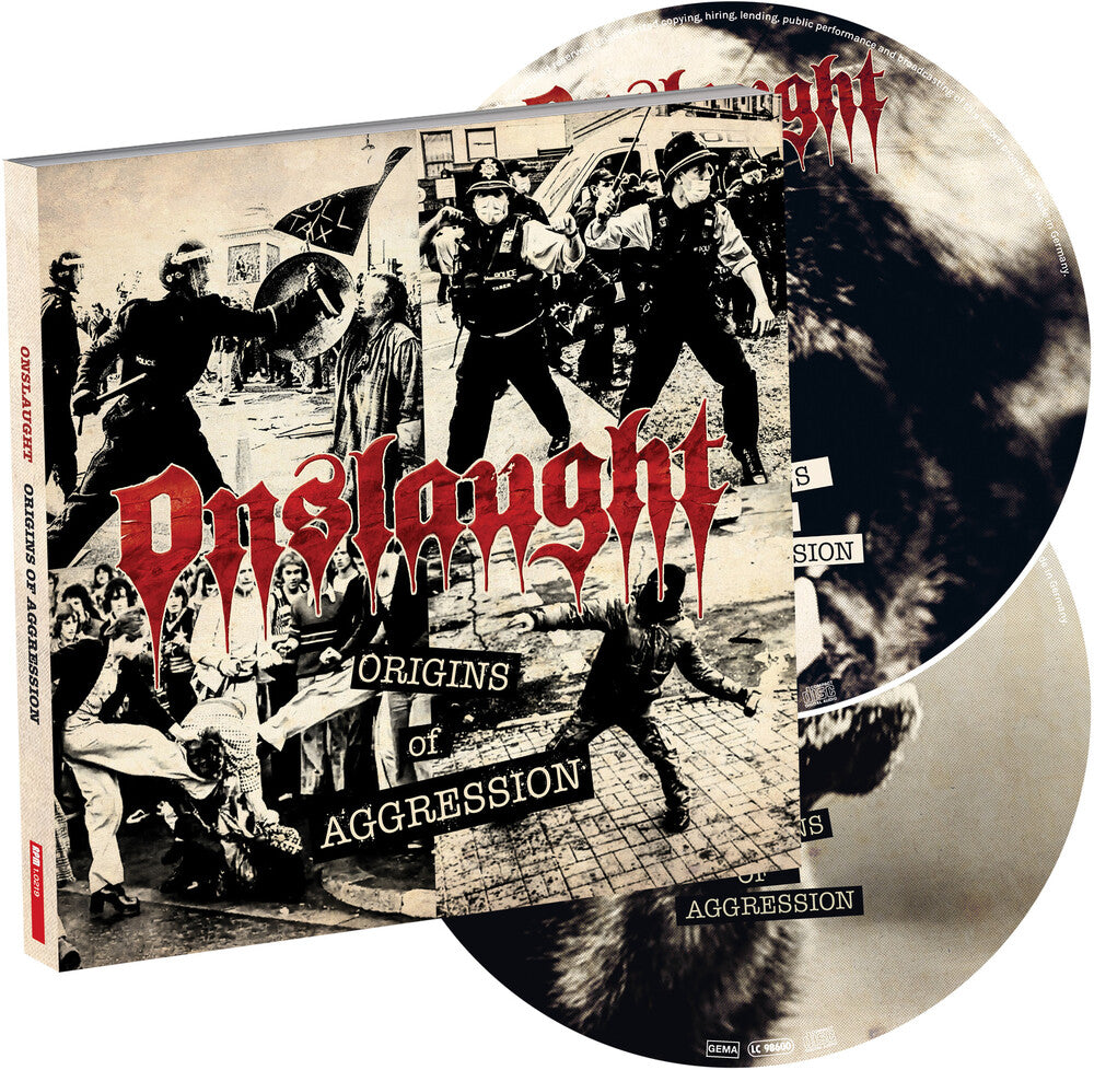the album cover for Onslaught - Origins Of Aggression [2 Compact disc]