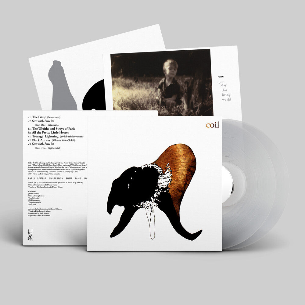 the album cover for Coil - Black Antlers [Colored Vinyl] (Wht)