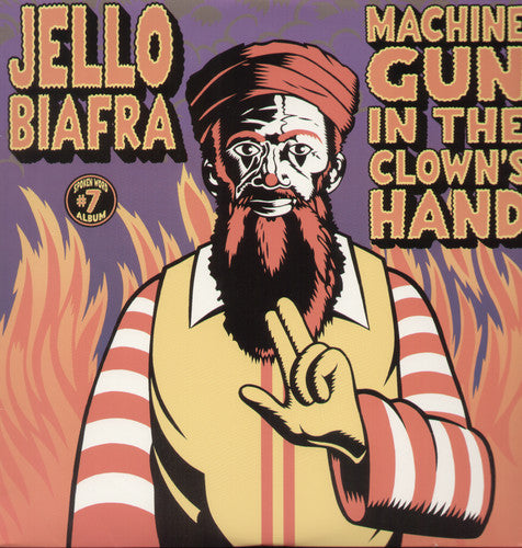 the album cover for Jello Biafra - Machine Gun In The Clown's Hand