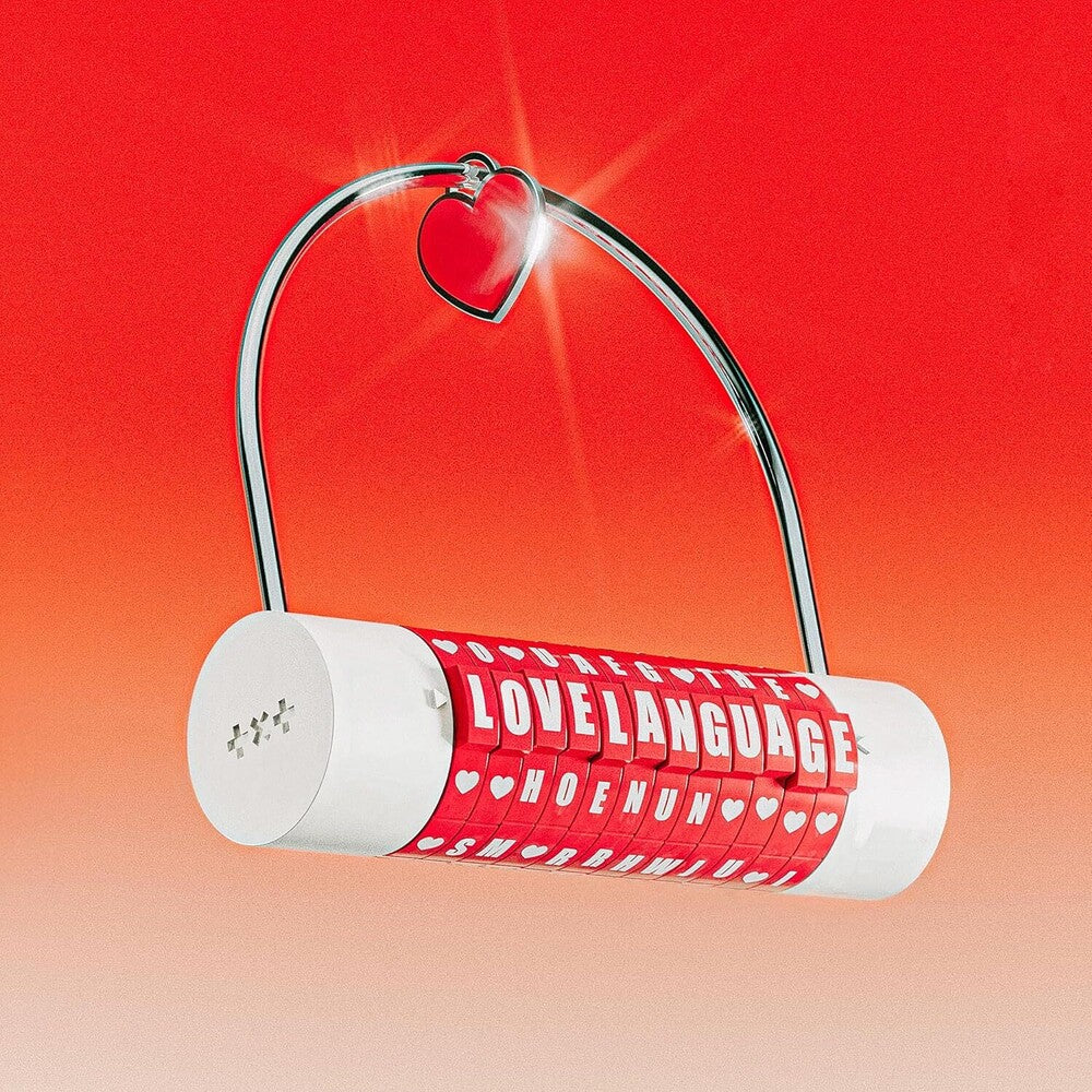 the album cover for TOMORROW X TOGETHER - Love Language