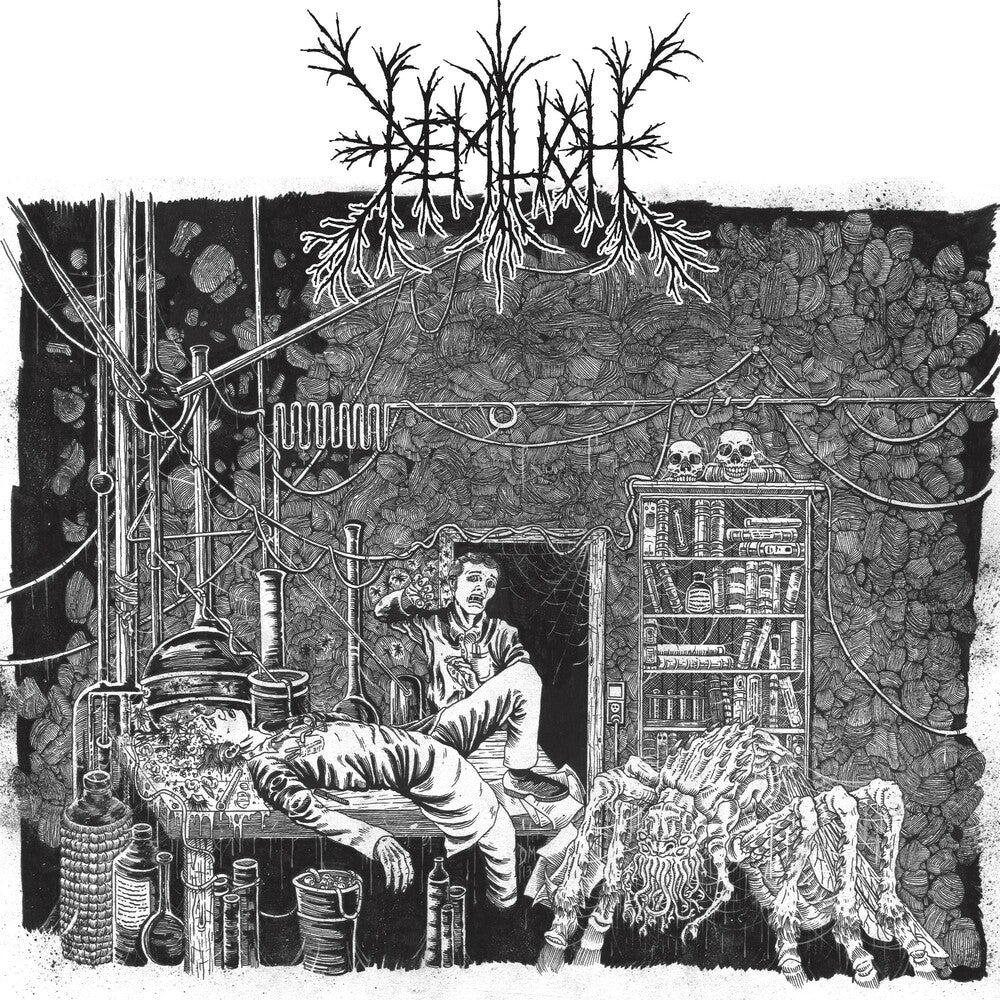 the album cover for Demilich - Em9t2ness Of Van2s1ing - The Demo Tapes