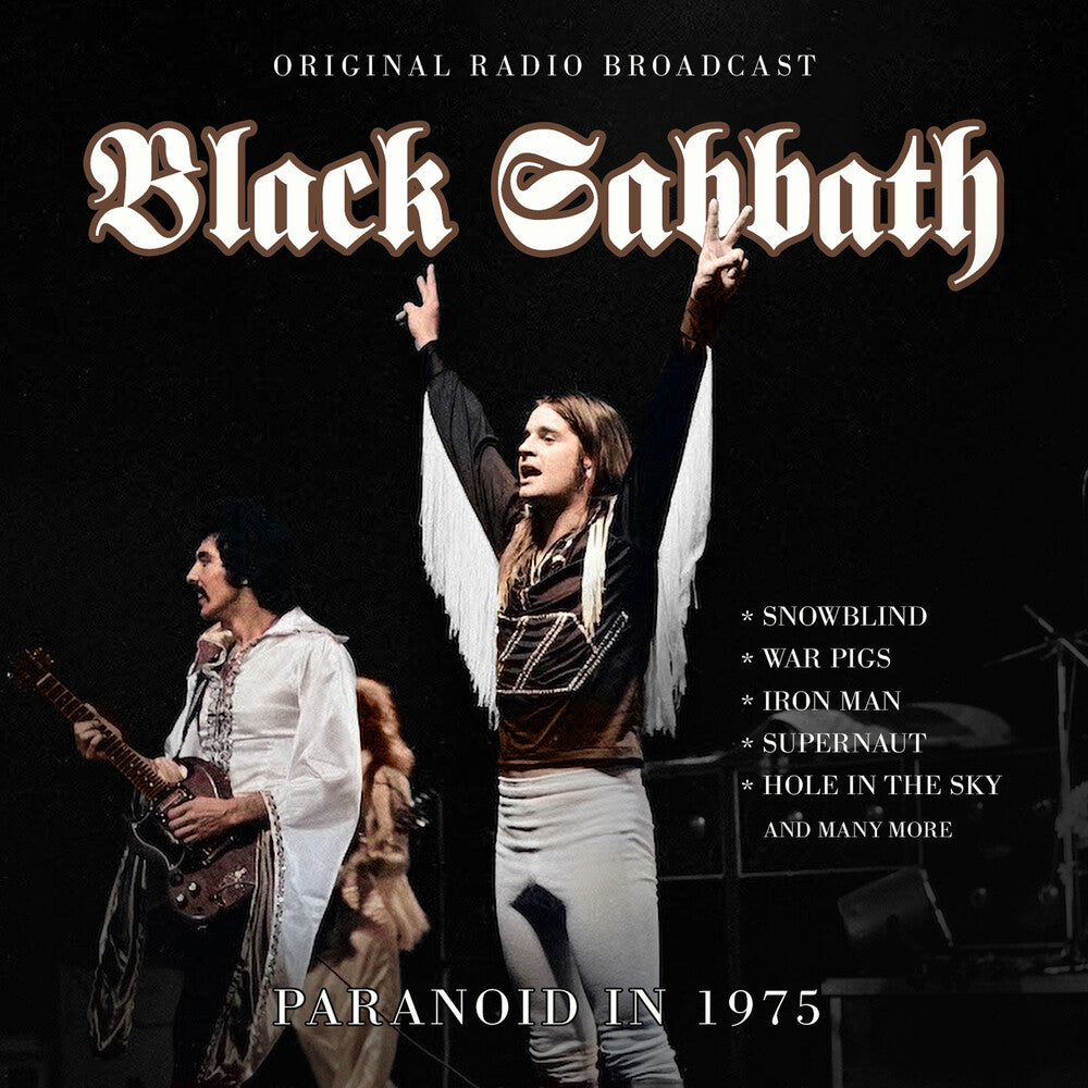 the album cover for Black Sabbath - Paranoid In 1975