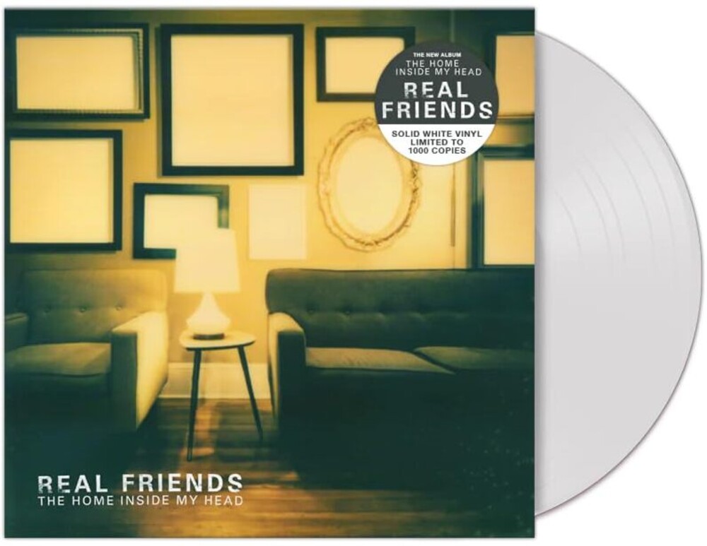 the album cover for Real Friends - The Home Inside My Head [White LP]