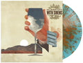 the album cover for Sleeping With Sirens - Let's Cheers To This [Blue Vinyl with Orange Splatter]