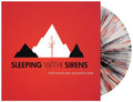 the album cover for Sleeping With Sirens - With Ears To See And Eyes To Hear [Bone with Red and Black Splatter Vinyl]