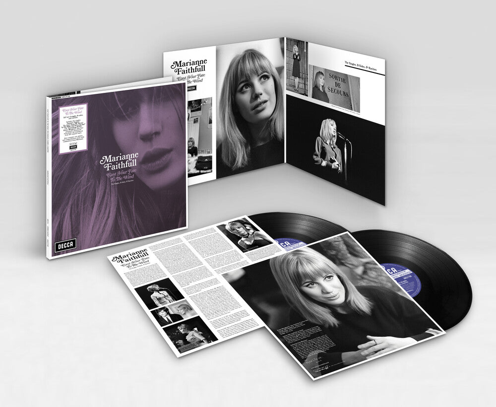 the album cover for Marianne Faithfull - Cast Your Fate To The Wind: The Singles B-Sides