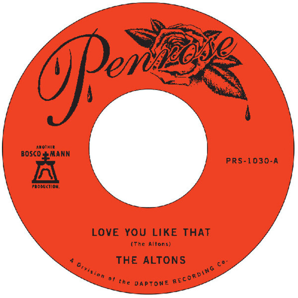 the album cover for Altons - Love You Like That / Try I Try