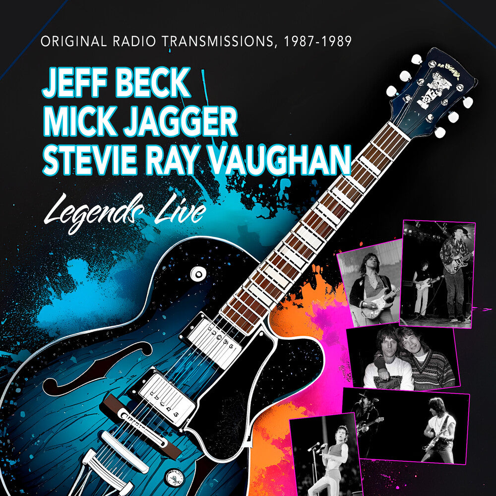 the album cover for Jeff Beck  / Jagger,Mick / Vaughan,Stevie Ray - Legends Live