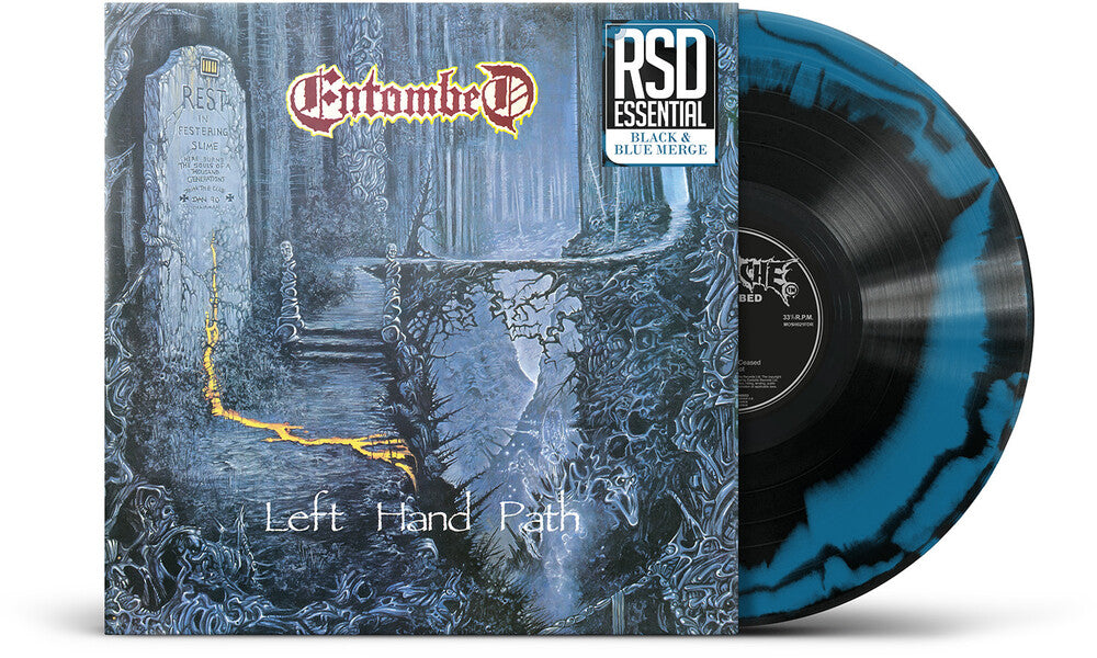 the album cover for Entombed - Left Hand Path -  [1LPxBlue Black Merge]
