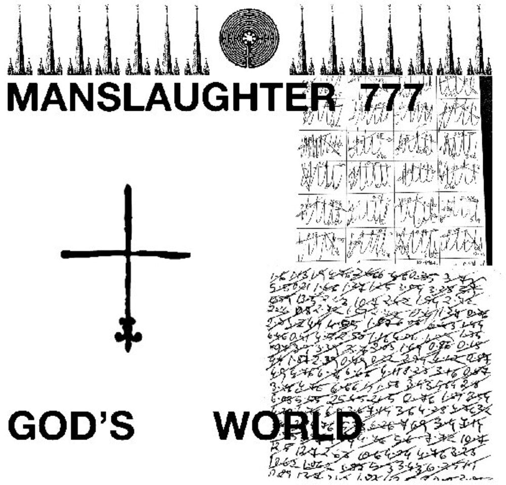 the album cover for Manslaughter 777 - God's World