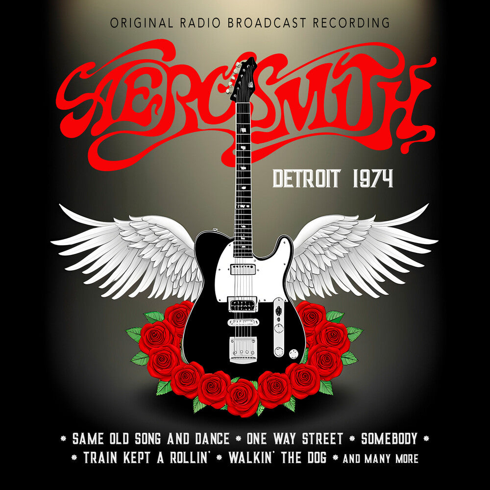 the album cover for Aerosmith - Detroit 1974