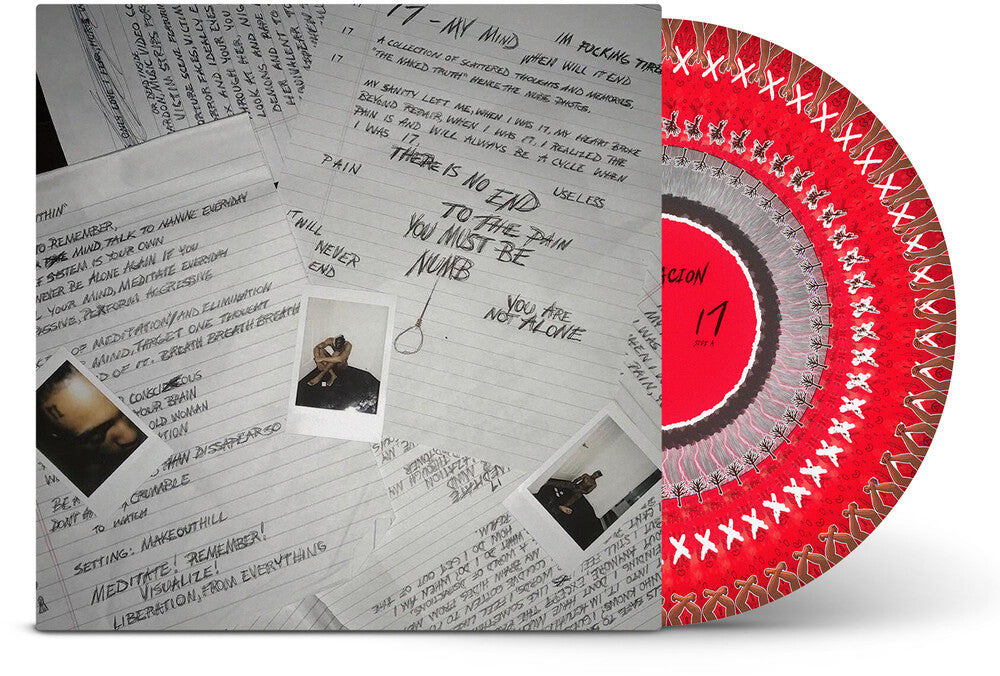 the album cover for XXXTentacion - 17 (Zoetrope Picture Disc Vinyl) [Limited Edition] [180 Gram]