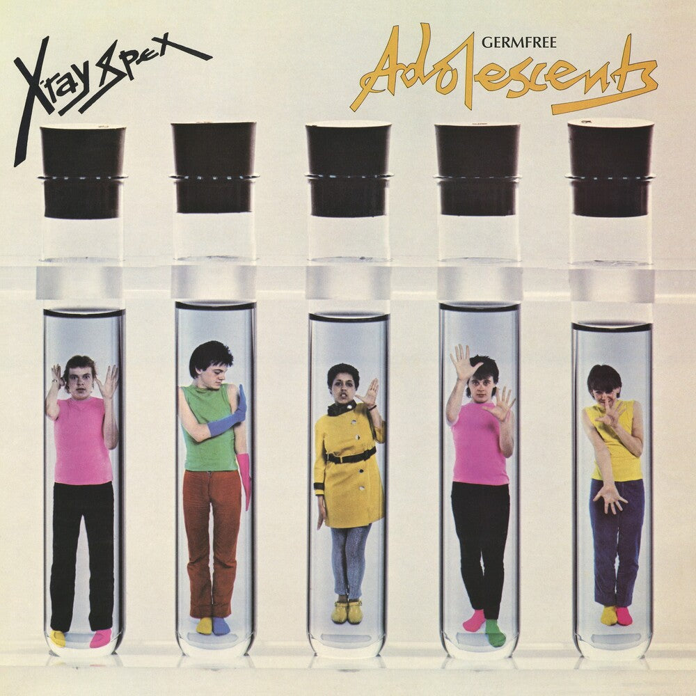 the album cover for X-Ray Spex - Germ Free Adolescents